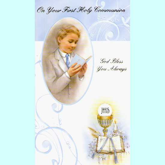 On Your First Holy Communion, Boys Gift Card